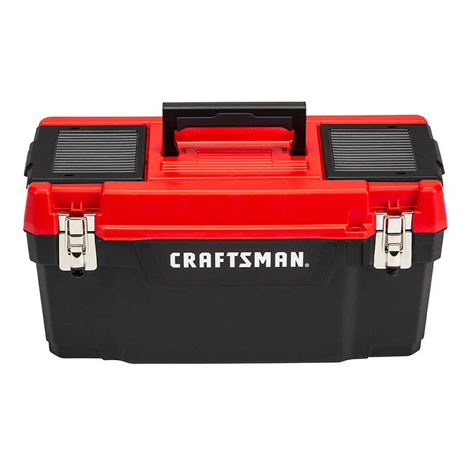 Craftsman Plastic Tool Box - 20" - Red And Black - Image 2