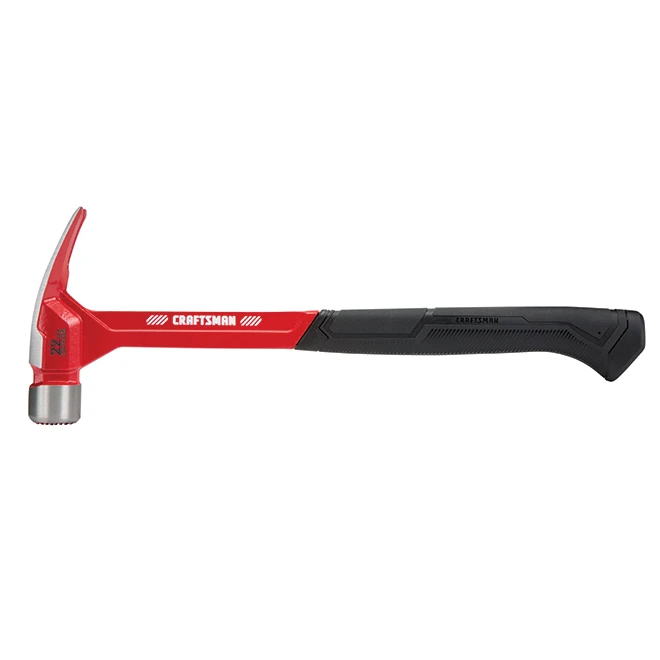Craftsman Framing Hammer - 22 Oz - Steel - Anti-Vibrations - Red And Black - Image 2