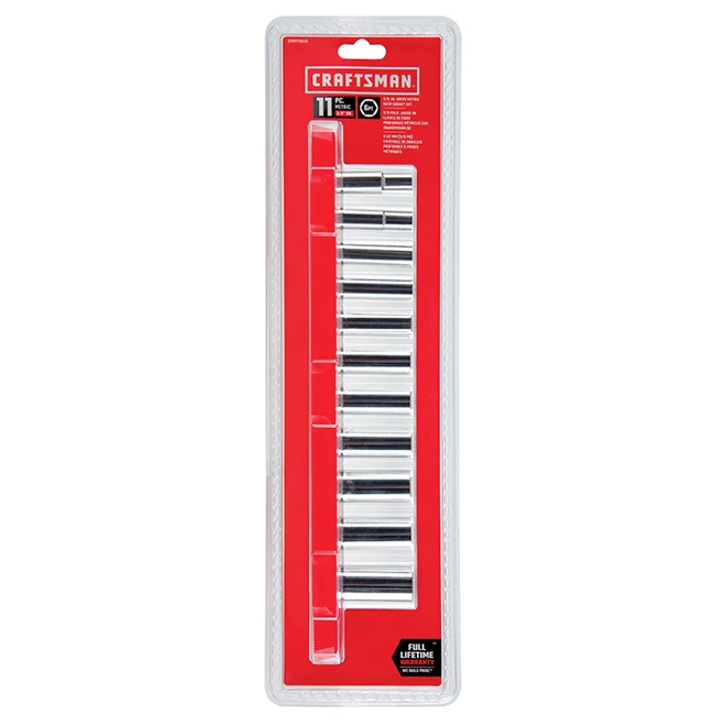 Craftsman Deep Socket Set - 3/8" - Metric - 11 Pieces - Image 2
