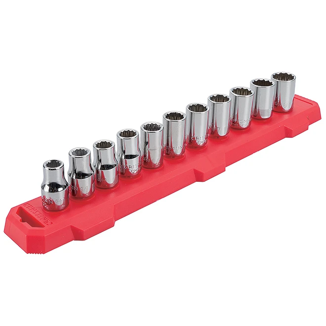 Craftsman Standard Socket Set - 1/2-in - Metric - 11 Pieces