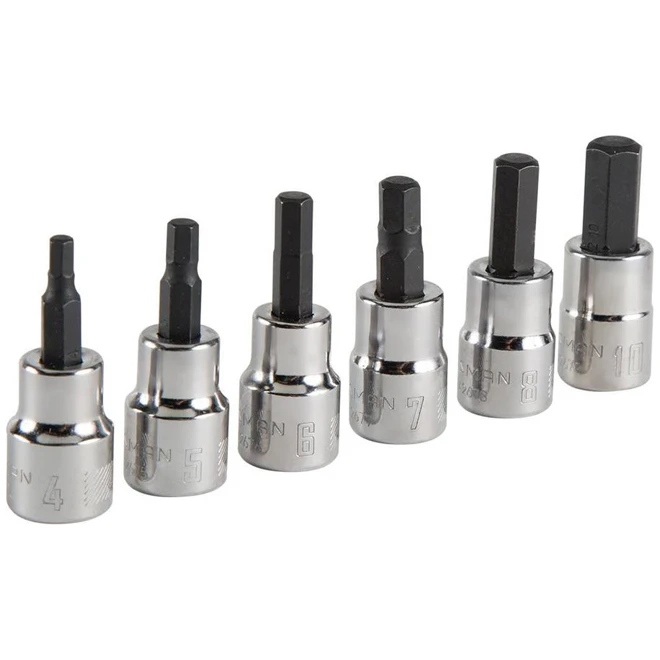 Craftsman Hex Bit Socket Set - 3/8" - Metric - 6 Pieces