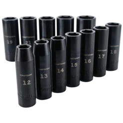 Craftsman Impact Socket Set - 1/2" - Metric - 12 Pieces