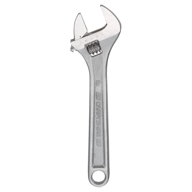 Craftsman Steel Adjustable Wrench With Jaws - 8''