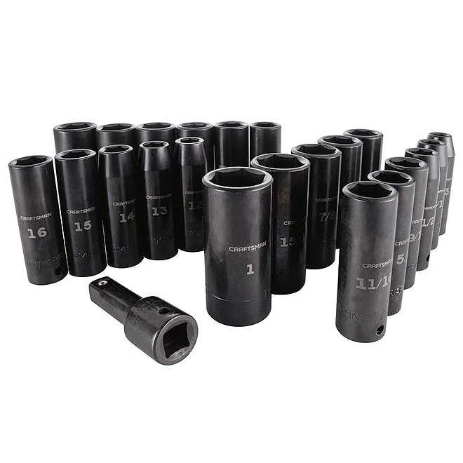 Craftsman Impact Socket Set - 1/2" - SAE/Metric - 23 Pieces