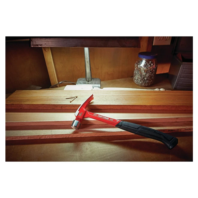 Craftsman Hammer - General Purpose - Steel - 20 Oz - Red And Black - Image 3