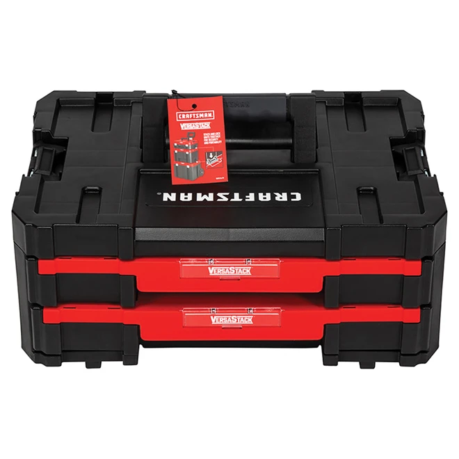 Craftsman Double-Drawer Tool Unit - Black And Red - Image 3