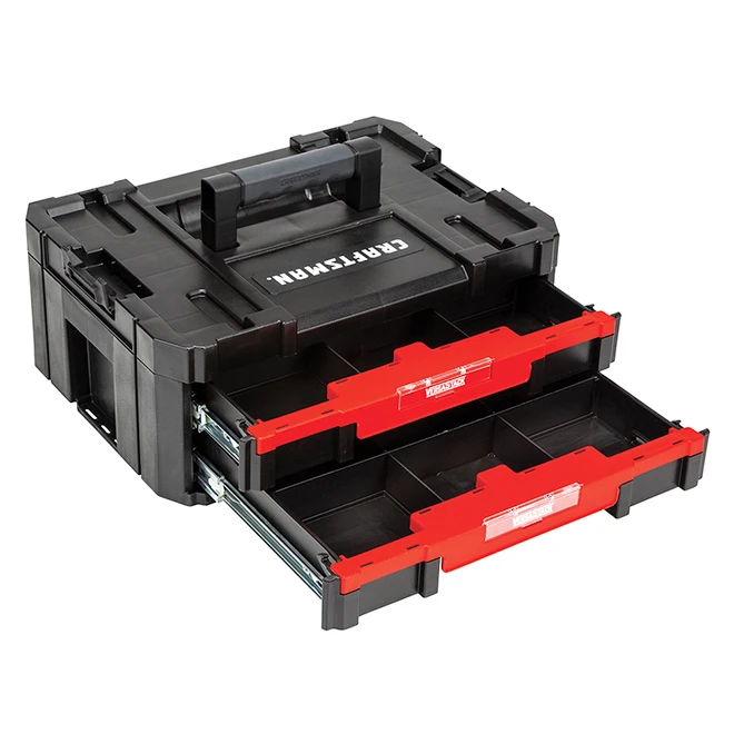 Craftsman Double-Drawer Tool Unit - Black And Red - Image 4
