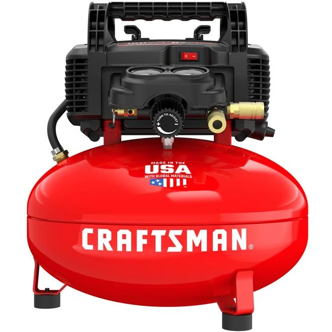 Craftsman Oil-Free Air Compressor - 6-gal. - 150 Psi - Red And Black