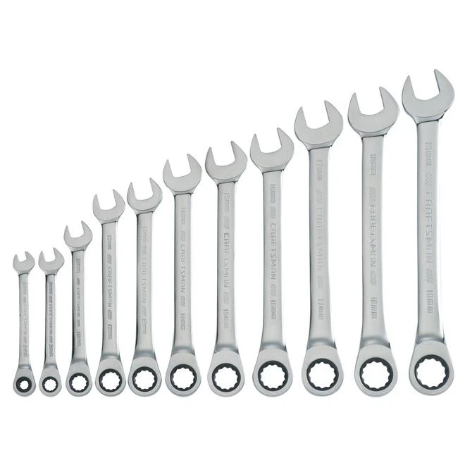 CRAFTSMAN 11-Piece 12-Point Metric Ratchet Wrench Set - Image 2