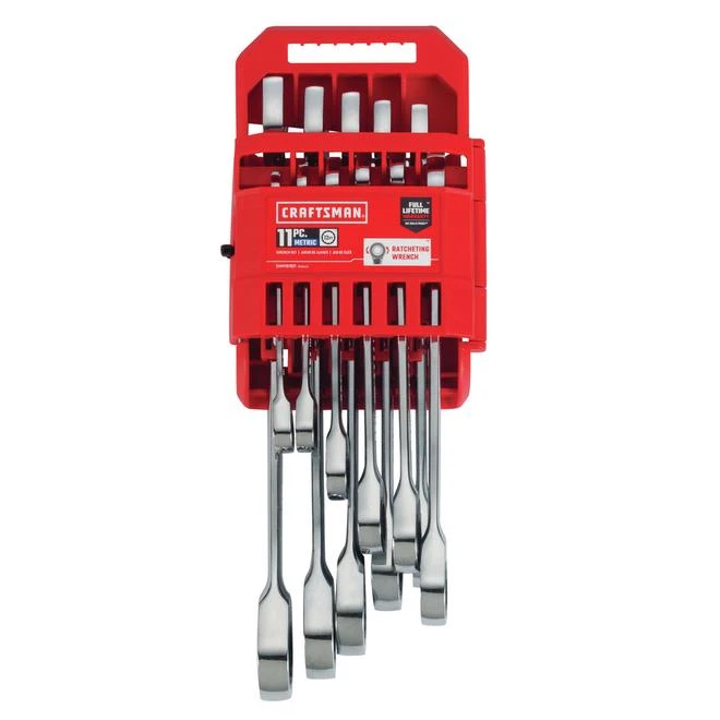 CRAFTSMAN 11-Piece 12-Point Metric Ratchet Wrench Set - Image 5