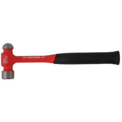 Craftsman Ball Peen Hammer Steel 24 Oz Black/Red