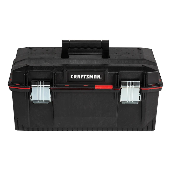Craftsman Pro 23-in Red And Black Plastic Tool Box