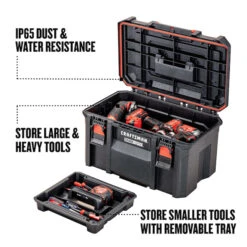 Craftsman Tradestack Pro 21.6-in Black Structural Foam Tool Box