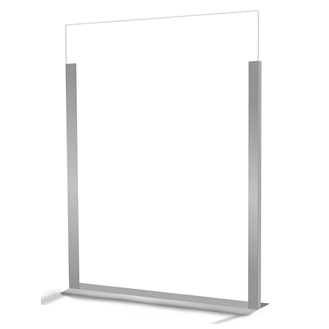 Counter Sneezeguard - Acrylic - 24-in X 36-in X 0.13-in - Clear - Image 3