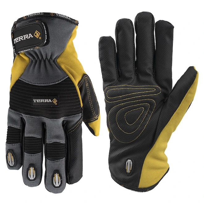 Terra Mechanic Gloves For Men - Nylon And Spandex - Large