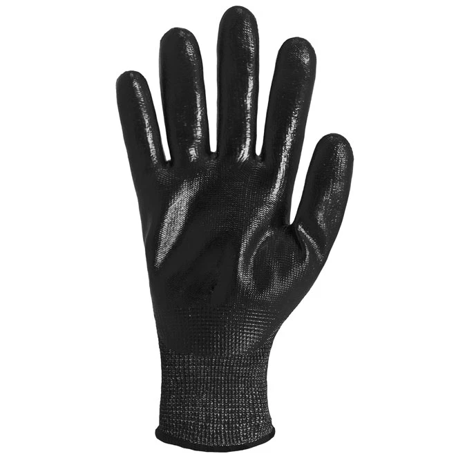 Worktuff Men's Level 3 Cut-Resistant Nitrile-Dipped Work Gloves X-Large Size - Image 2