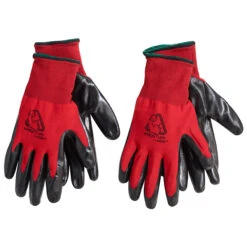 Men's Nitrile Coated Winter Gloves - Red - L-XL - 2 Pairs