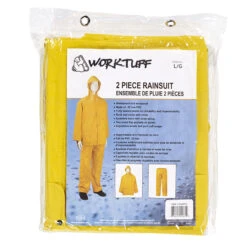 Men's 2-Piece Rain Suit - PVC - Yellow - L