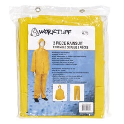Men's 2-Piece Rain Suit - PVC - Yellow - XL