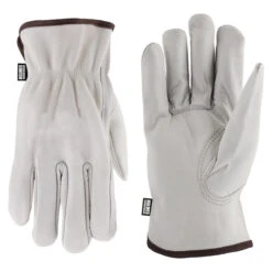 Holmes Driver Gloves For Men - Leatner - Off Whte - XLarge