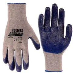 Holmes Large Grey Nitrile Coated Gloves For Men - 6-Pack