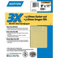 Norton Abrasives ProSand 220-Grit Sanding Sheets (20-Pack)
