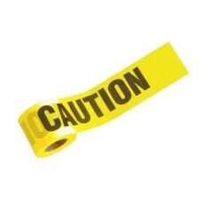 Johnson Caution Tape - Bright Yellow And Black - 1000-ft L X 3-in W - 1 Per Pack