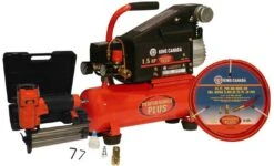 King Air Compressor With Finishing Nailer - 2-gal. - 115 Psi - 1.5 HP