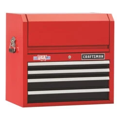 Craftsman Tool Chest - 4 Drawers - 26" X 16" X 24.5" - Red And Black