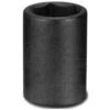 Unitool Regular Impact Socket - Black - Steel - 1/2-in Drive X 20-mm W