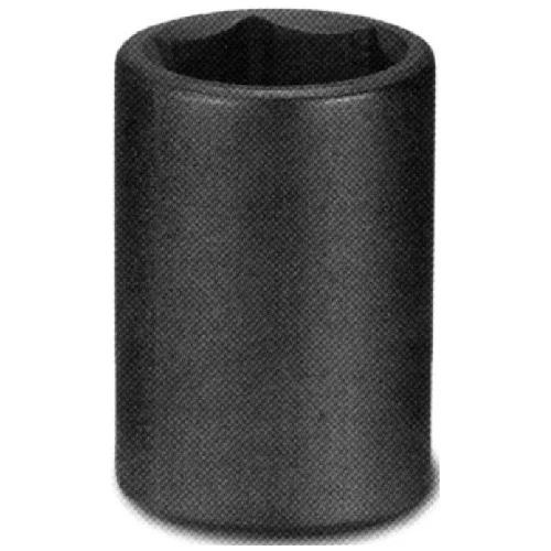 Unitool Regular Impact Socket - Black - Steel - 1/2-in Drive X 22-mm W