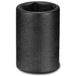 Unitool Regular Impact Socket - Black - Steel - 1/2-in Drive X 26-mm W
