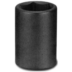 Unitool Regular Impact Socket - Black - Steel - 1/2-in Drive X 27-mm W