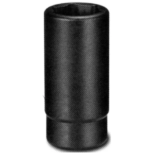 Unitool Deep Impact Socket - Black - Steel - 1/2-in Drive X 28-mm W
