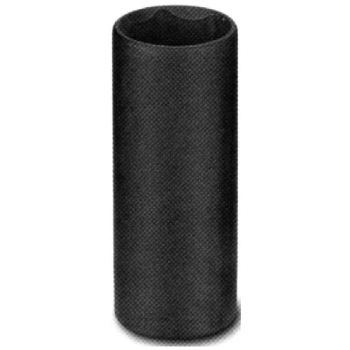 Unitool Deep Impact Socket - Black - Steel - 1/2-in Drive X 22-mm W