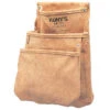 Kuny's Tool Pouch - Split Leather - 3 Pockets - Tan