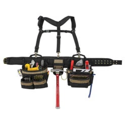 Kuny's Half Apron And Harness - Black - Nylon - Padded Belt - 31 Pockets
