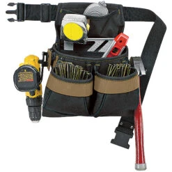 Kuny's Nail And Tool Belt - Black - Polyester - 4 Pockets