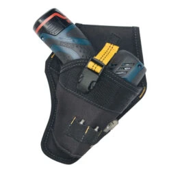 Kuny's Hammer Drill Holder With Adjustable Strap - Nylon - Black - 3 Pockets