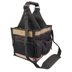 Kuny's Tote Tool Bag - Polyester - Black And Tan - 11-in X 10-in X 19-in