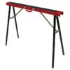 Yahu Folding Sawhorse - Black And Red - Galvanized Steel - 30.7-in X 38.9-in