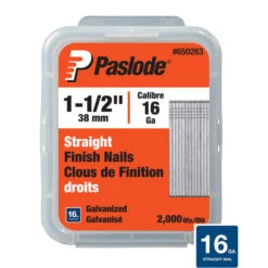 Paslode 16 Gauge 1-1/2-in Galvanized Straight Finish Nails Box Of 2000
