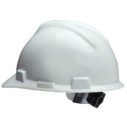 Safety Works Quick Adjusting Ratchet White Hard Hat