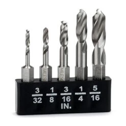 Milescraft 5-Piece Metal Stubby Bit Set