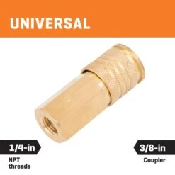 Kobalt 3/8-in Brass Female Universal Coupler