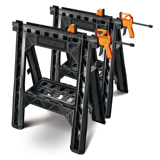 WORX 2-Piece 32-in ABS Plastic Saw Horse - Image 5