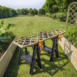 WORX 2-Piece 32-in ABS Plastic Saw Horse