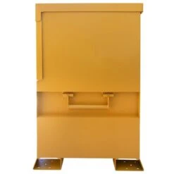 Cat CT 60-in X 32-in X 50-in Yellow Steel Jobsite Chest With Double Padlock System
