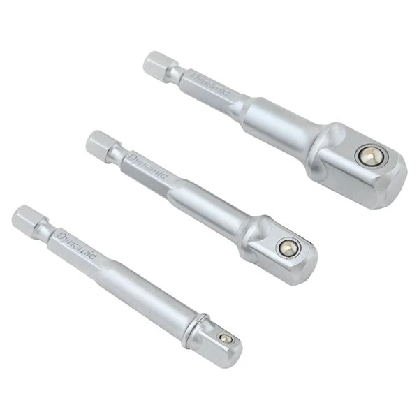 Dynamic Tools 1/4-in; 3/8-in; And 1/2-in Standard Hexagonal Socket Driver Adapter Set - 3-Piece