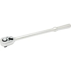 Gray Tools 1/2-in Standard SAE And Metric Combination Polished Chrome Ratchet Wrench